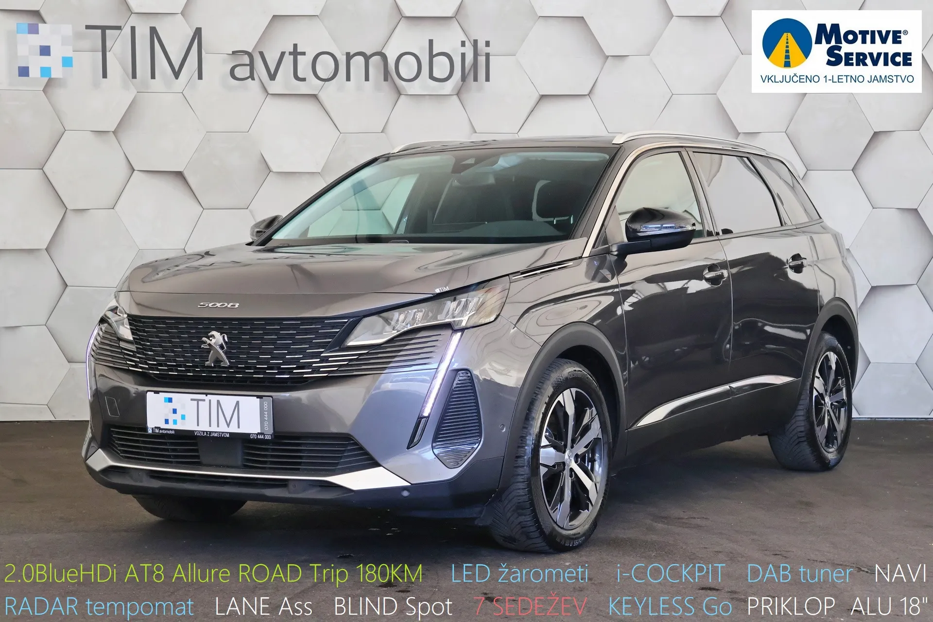 Peugeot 5008 2.0 BlueHDi Allure Pack ROAD Trip iCOCKPIT ACC NAVI 7SJED - Celje