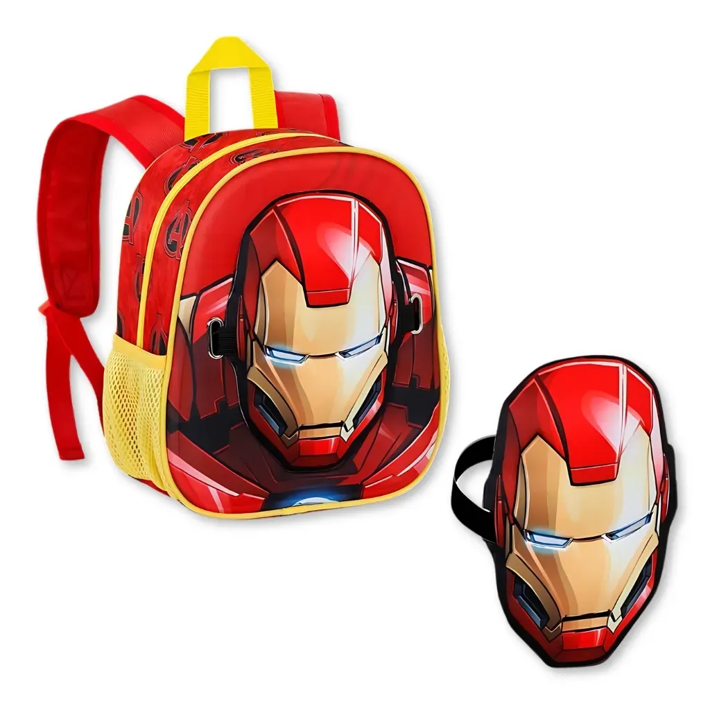 iron man 3d dječji ruksak s maskom - slika 4