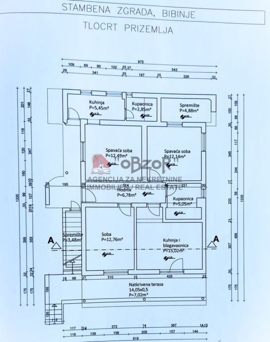 bibinje-apartmanska kuća- drugi red od mora - slika 13