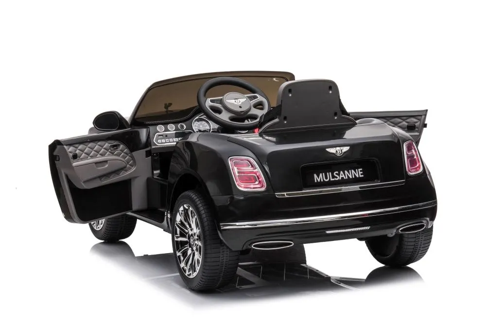 licencirani auto na akumulator bentley mulsanne - crni/lakirani - slika 4