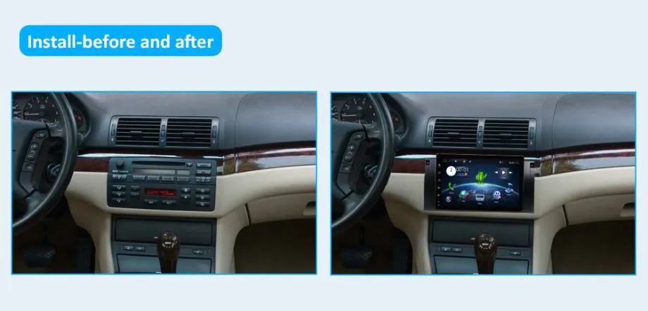 bmw e39 e53 m5 original android 10.0 + parking kamera - slika 8