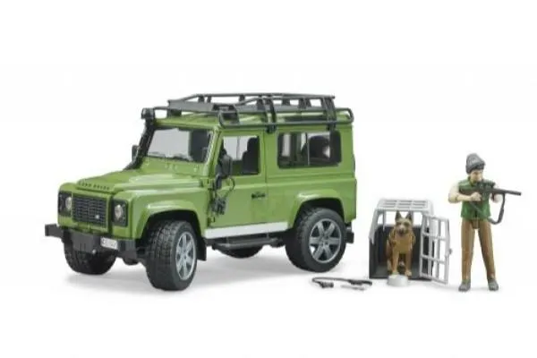 bruder karavan land rover vagon sa šumarom i psom - slika 2
