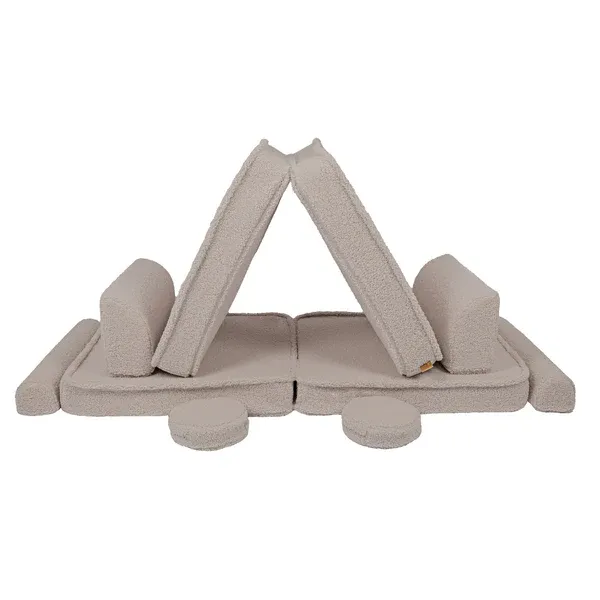 velika modularna sofa za djecu - premium bearly, svijetlosiva - slika 2