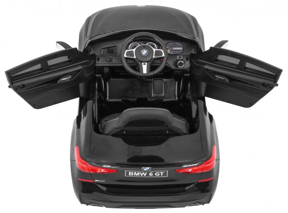 licencirani auto na akumulator bmw 6 gt - crni - slika 6