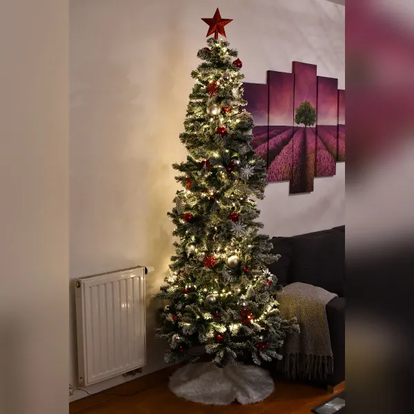 (210cm) frosted pine - umjetni bor sa snježnim efektom - slika 3