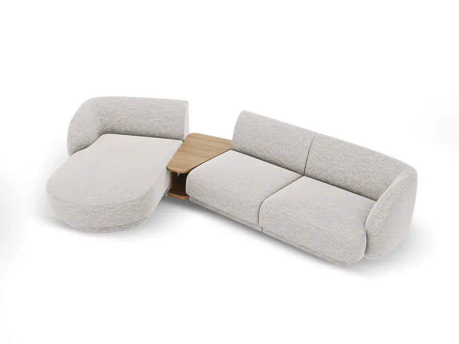 kutna garnitura miley 303x178cm, materijal: chenille - slika 2