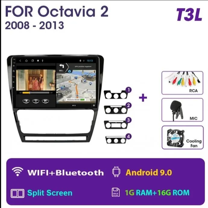 škoda octavia 2 2007 - 2013 original radio 2din android multimedija - slika 4