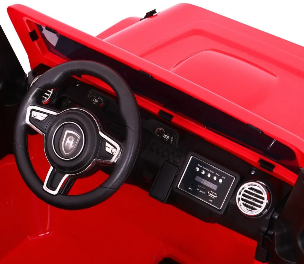 auto na akumulator mighty jeep 4x4 - crveni - slika 10