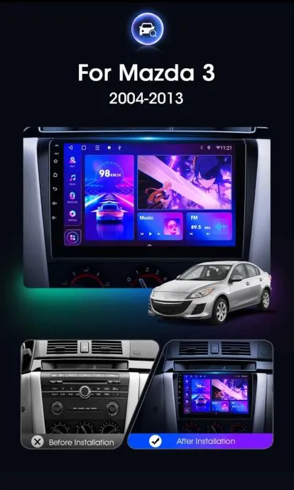 mazda 3 2004-2009 original radio android multimedija navigacija wifi - slika 4