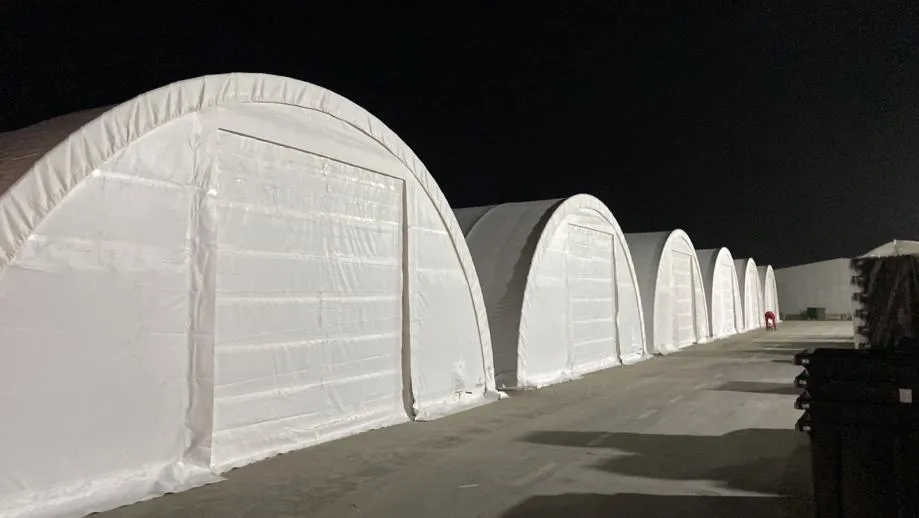 montažna hala / montažni šator 9.15x20m 4,5m (v) 183m2 dostupno odmah - slika 3