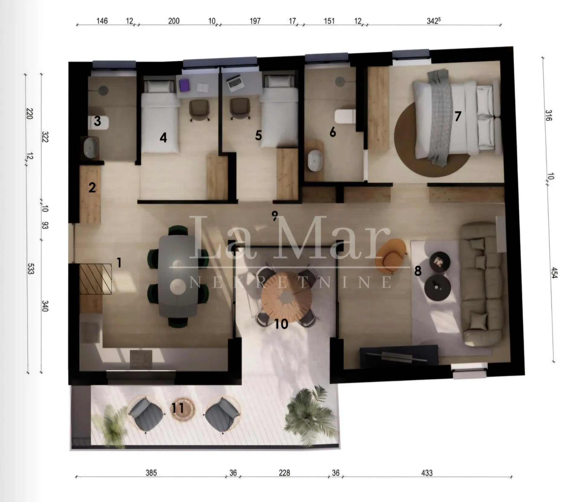 novogradnja črnomerec-kustošija 3-s, 82.47m2 + vpm - slika 6