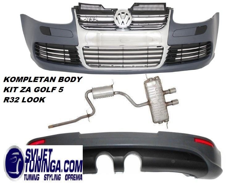 Body Kit Za Vw Golf Polo Scirocco-Tiguan - Gti/r20/r32/r/ Izgled - Županja