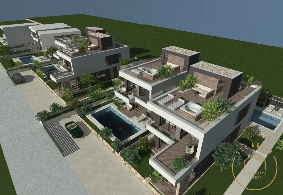 CONTESSA 6; Moderna dvojna kuća sa bazenom - Novigrad