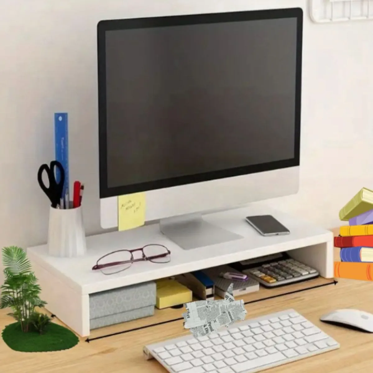 ergonomic - višenamjenska polica za radni stol - slika 3