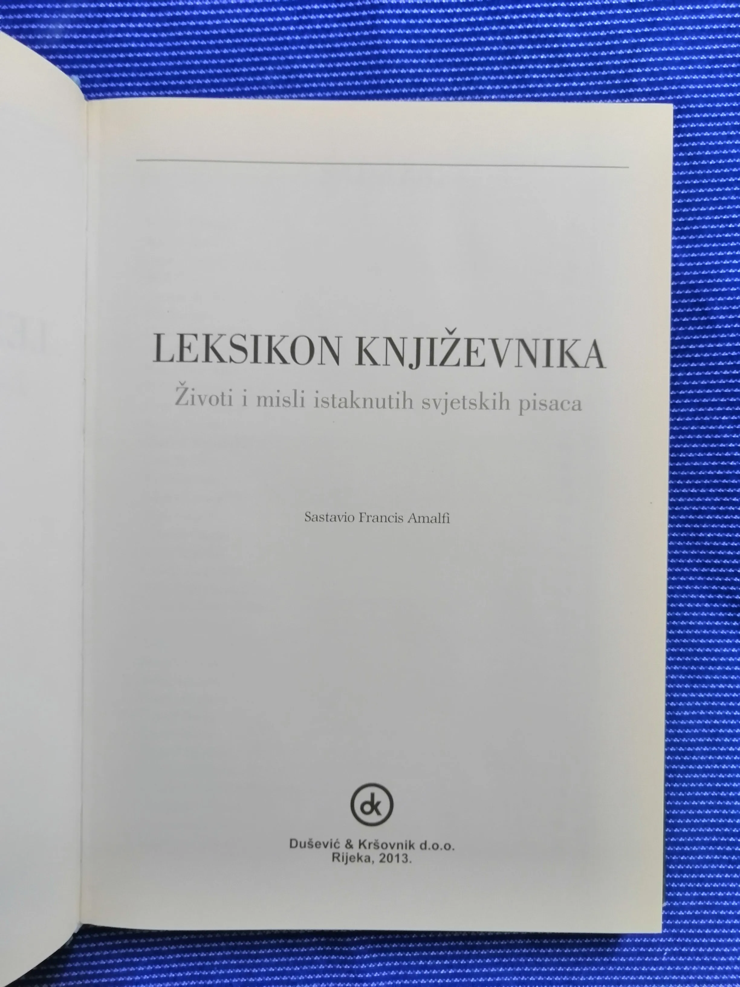 francis amalfi – leksikon književnika - slika 2