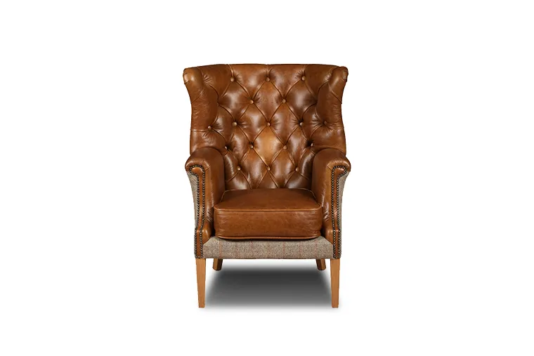 chesterfield harris tweed wallflower fotelja - slika 1