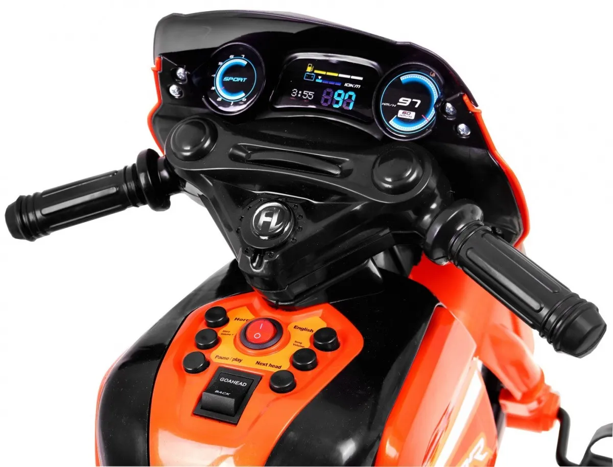 motor na akumulator bike pusher - narančasti - slika 3