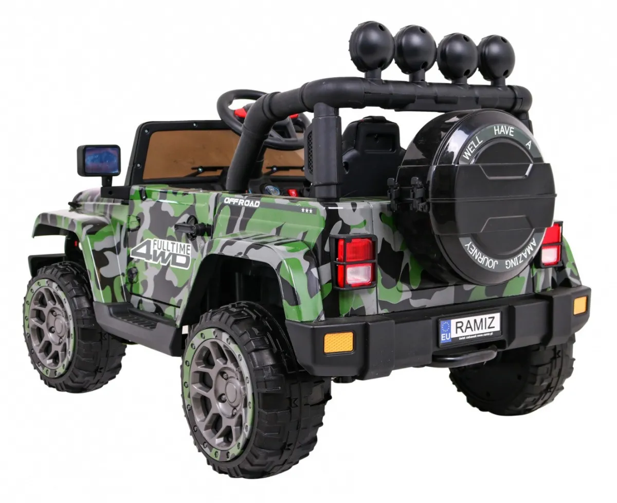 auto na akumulator full time 4wd 4x4 - army - slika 2