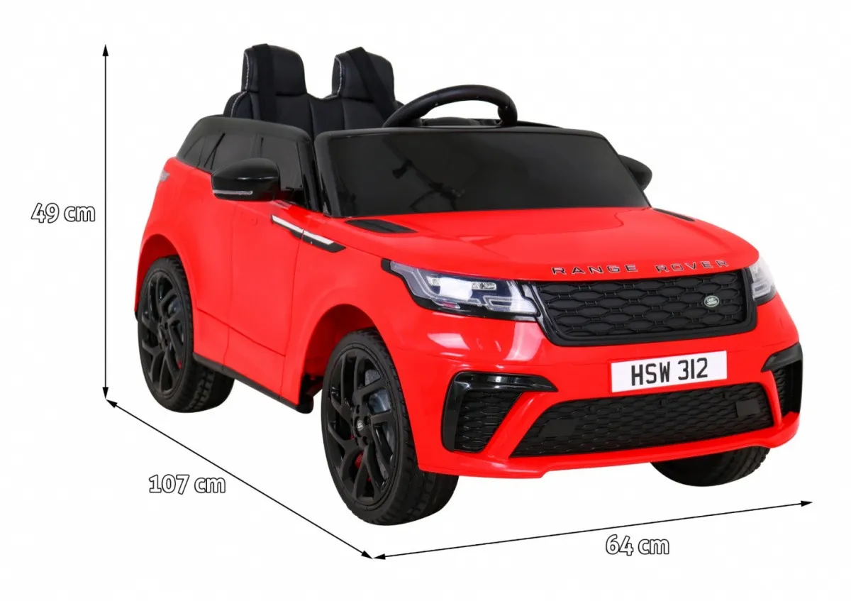 licencirani auto na akumulator range rover velar - crveni - slika 2