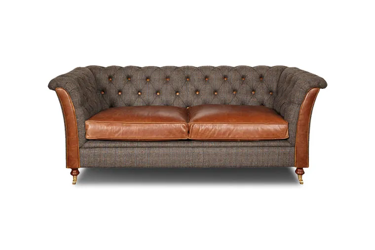 chesterfield harris tweed geranium 2-sjedišta dvosjed - slika 1