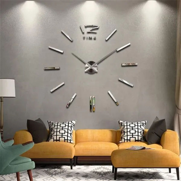 Veliki 3D zidni sat - Acryl Chrome 12Time - Zagreb