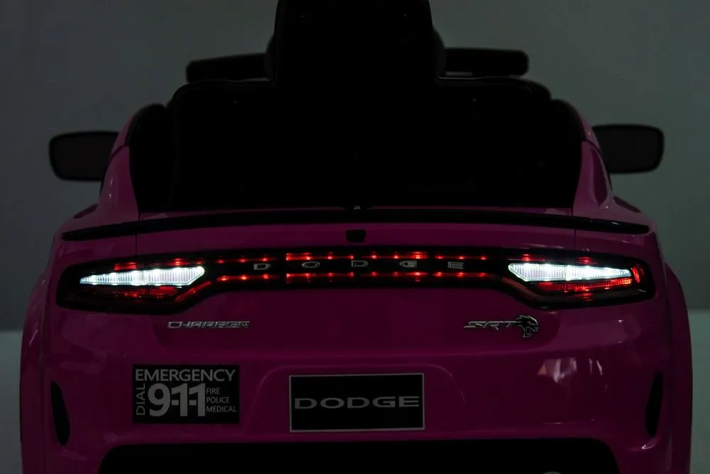 licencirani policijski auto na akumulator dodge charger - rozi - slika 15