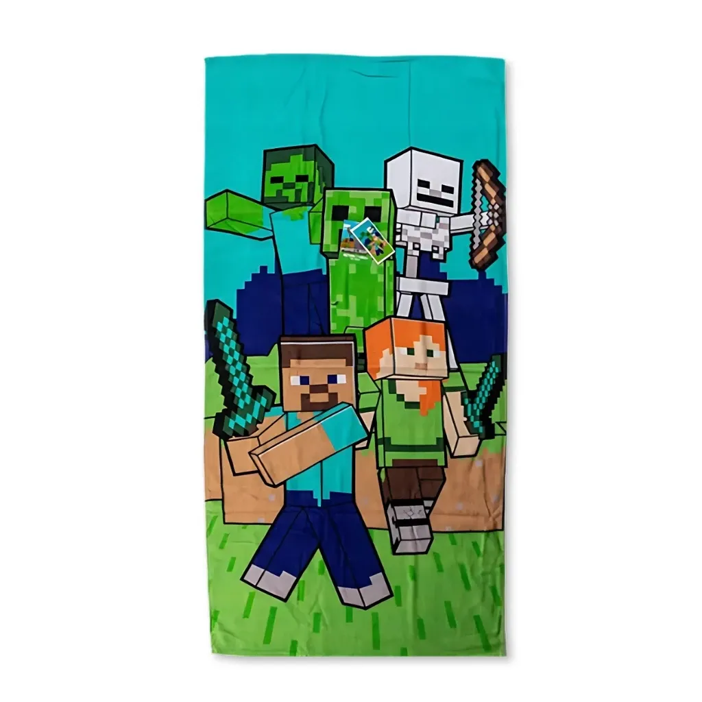 Minecraft ‘Characters’ ručnik za plažu, 70×140 cm - Zagreb
