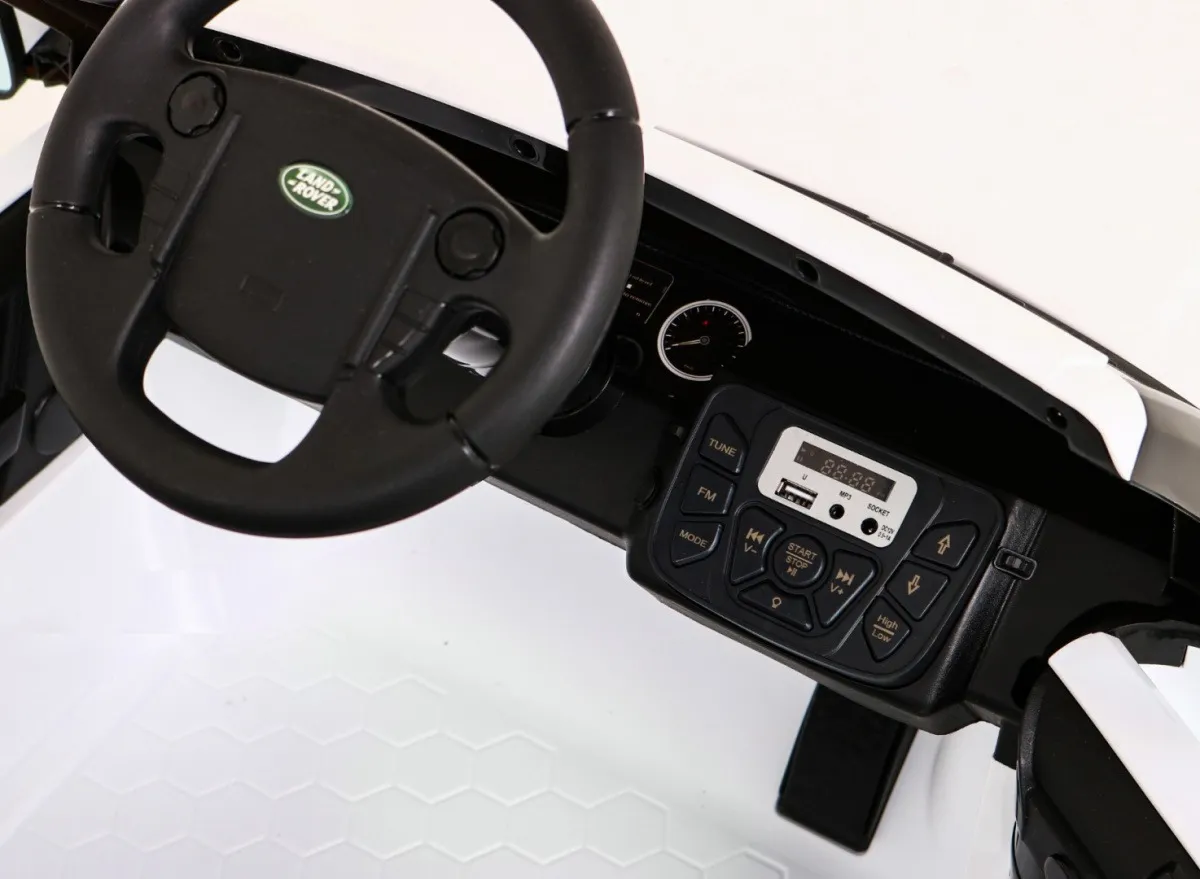 licencirani auto na akumulator land rover discovery 2 - bijeli - slika 6