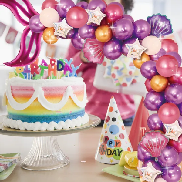 luk od balona - mermaid purple - pink - slika 5