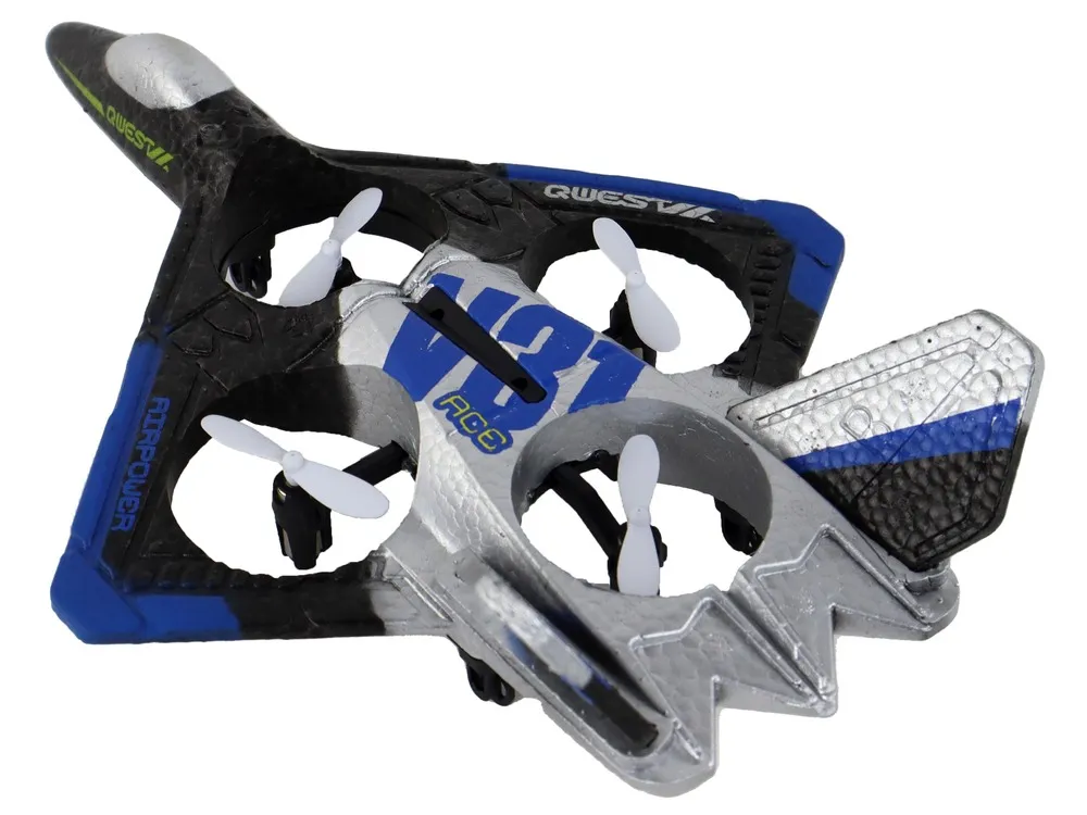 airplane fighter r/c silver blue - slika 3