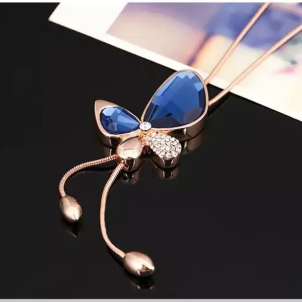 ogrlica dijamantni leptir diamond-butterfly - slika 3