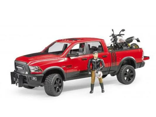 bruder ram auto i ducati motor s figuricom - slika 3