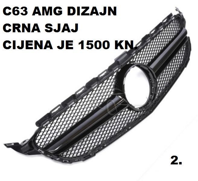 kompletan body kit za mb c klasa w205 od 2014 - c63 amg style - slika 4
