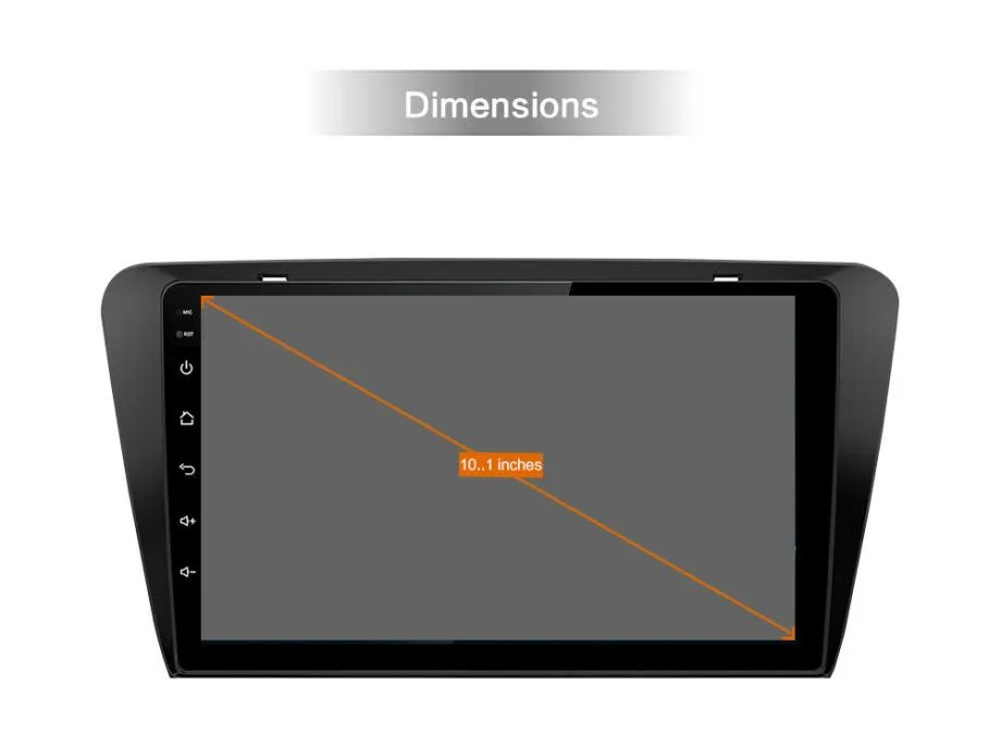 2din radio original škoda rapid android - slika 4