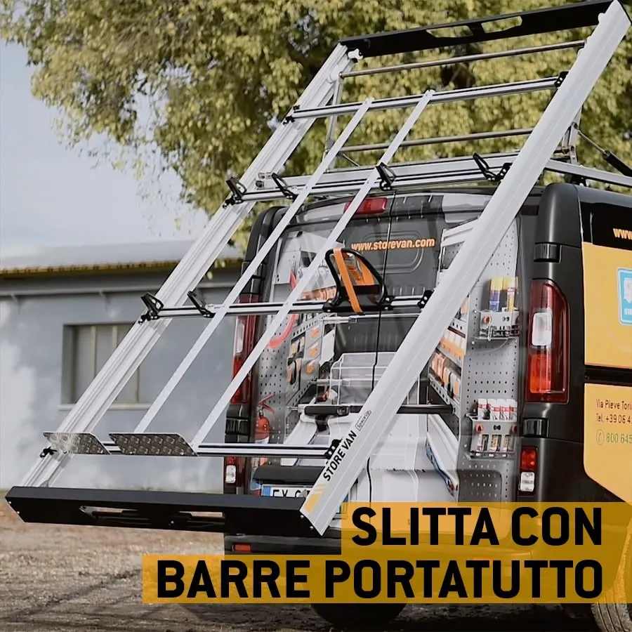 spuštajući krovni nosač za kombi vozila | store van space up dynamic - slika 9