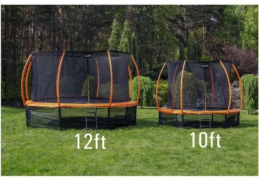 trampolin 8ft - crno/crveni - slika 11