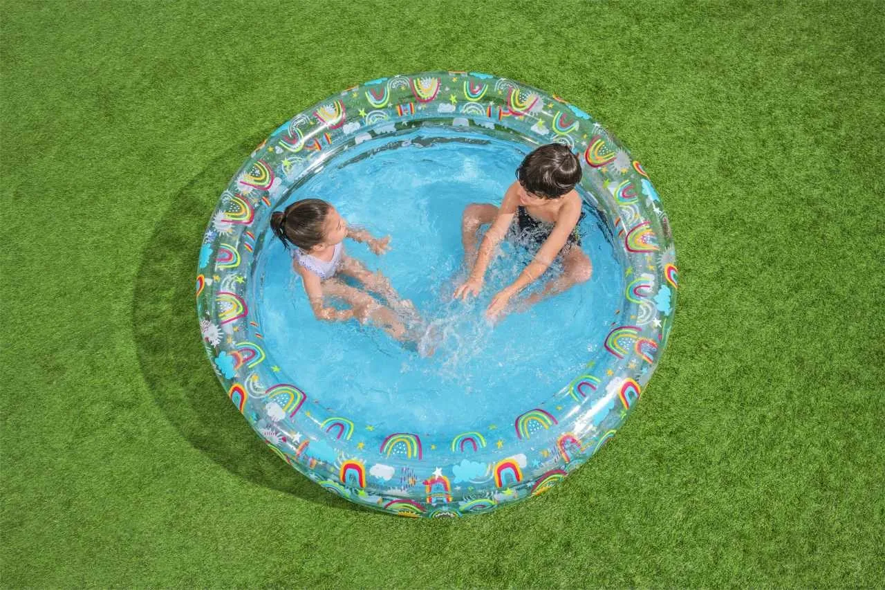 bazen na napuhavanje transparent 150 53cm bestway - slika 5