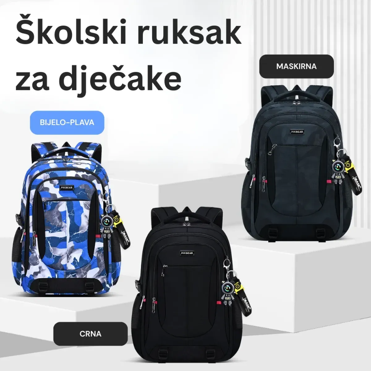 Muški školski ruksak - za osnovnu i srednju školu - Zagreb