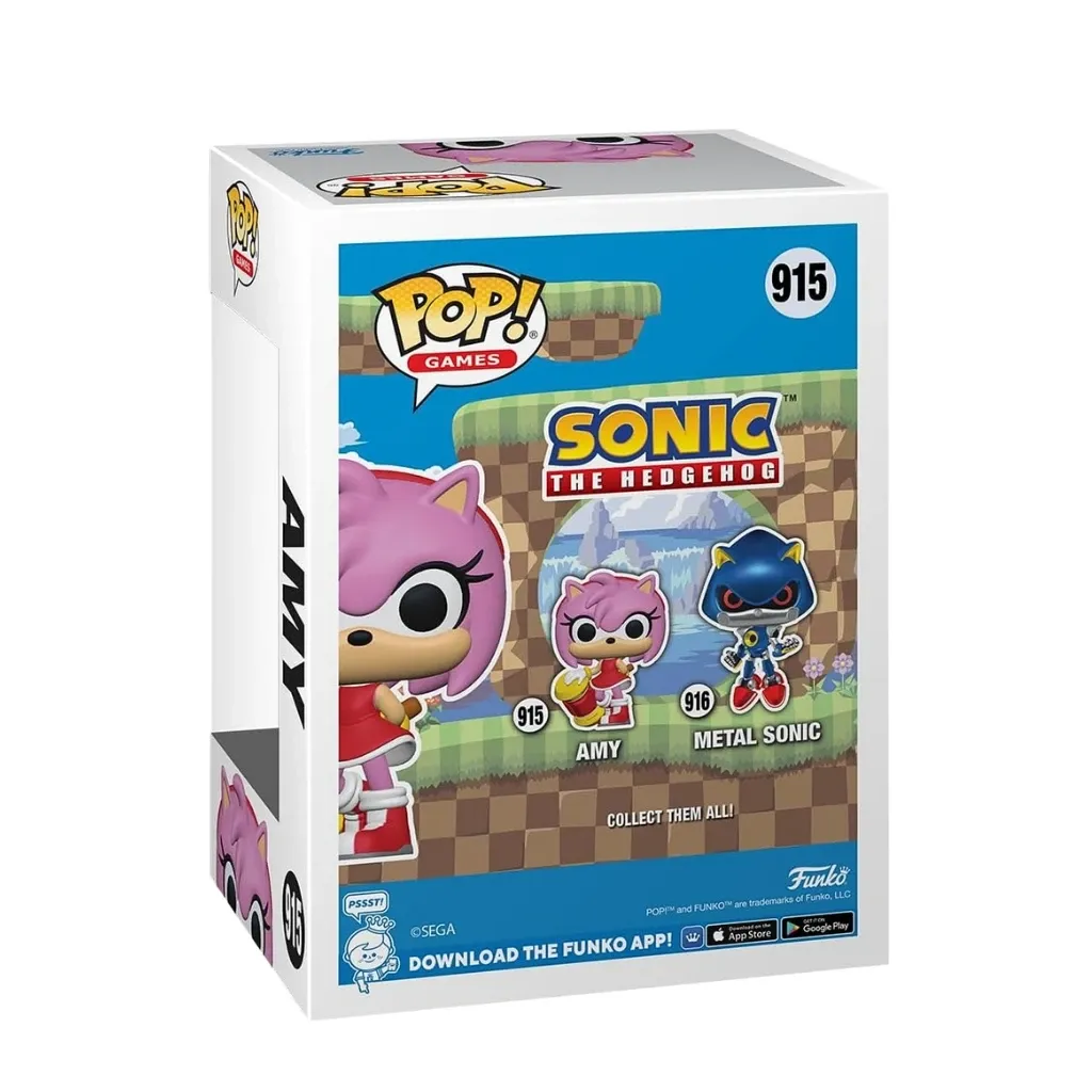 funko pop! games: sonic the hedgehog – amy #915 - slika 2