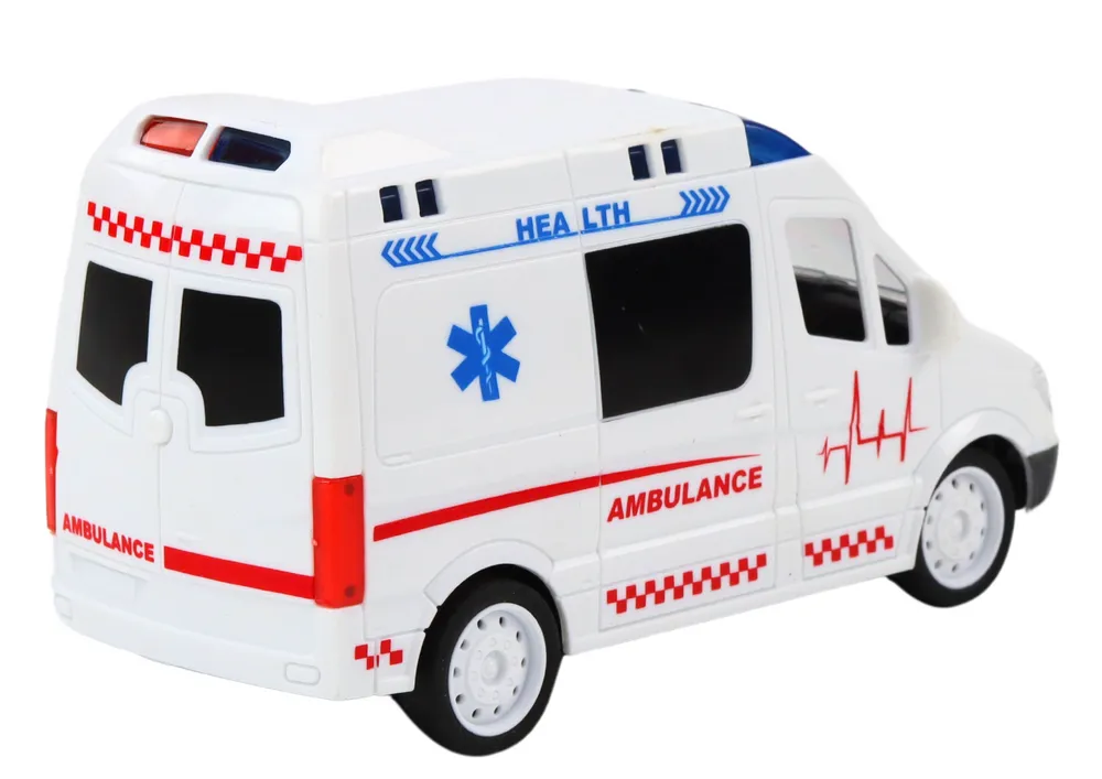 auto na daljinsko upravljanje rc ambulance - bijeli - slika 4