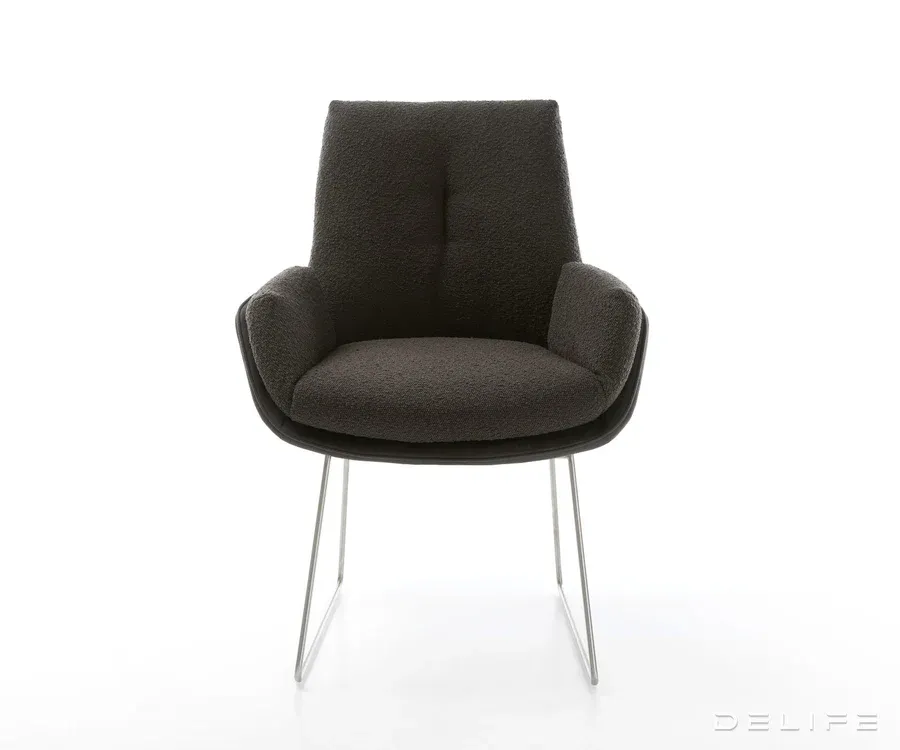 blagovaonska stolica clea, materijal: mikrofibra/boucle - slika 2