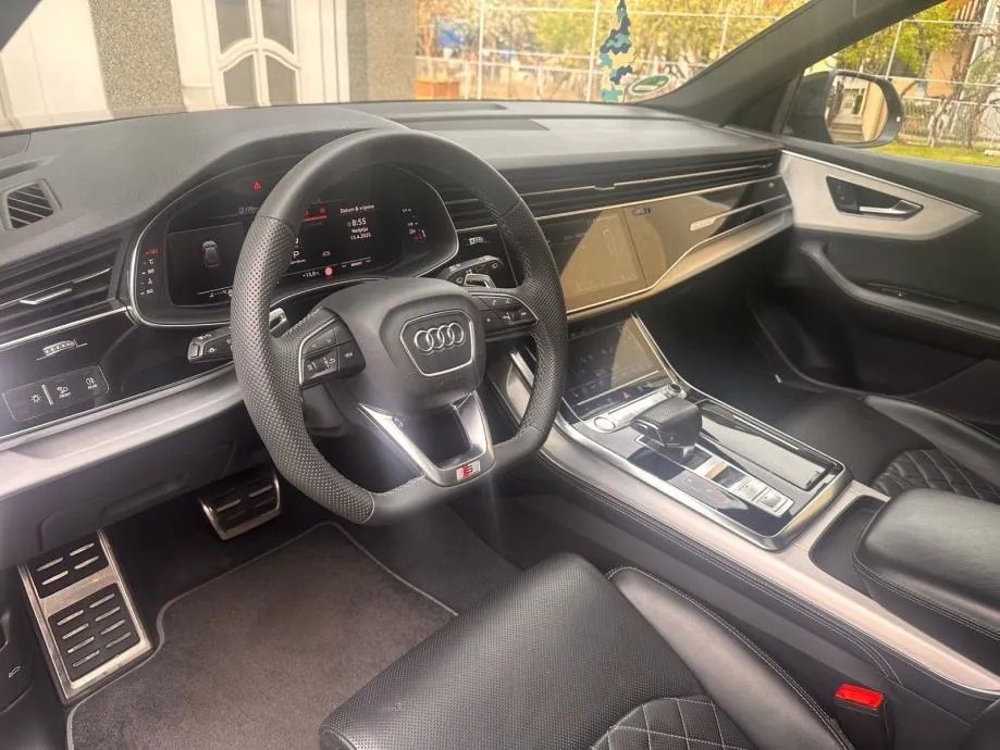 audi q8 50tdi s-line quattro 210kw 2020g black paket top stanje - slika 11