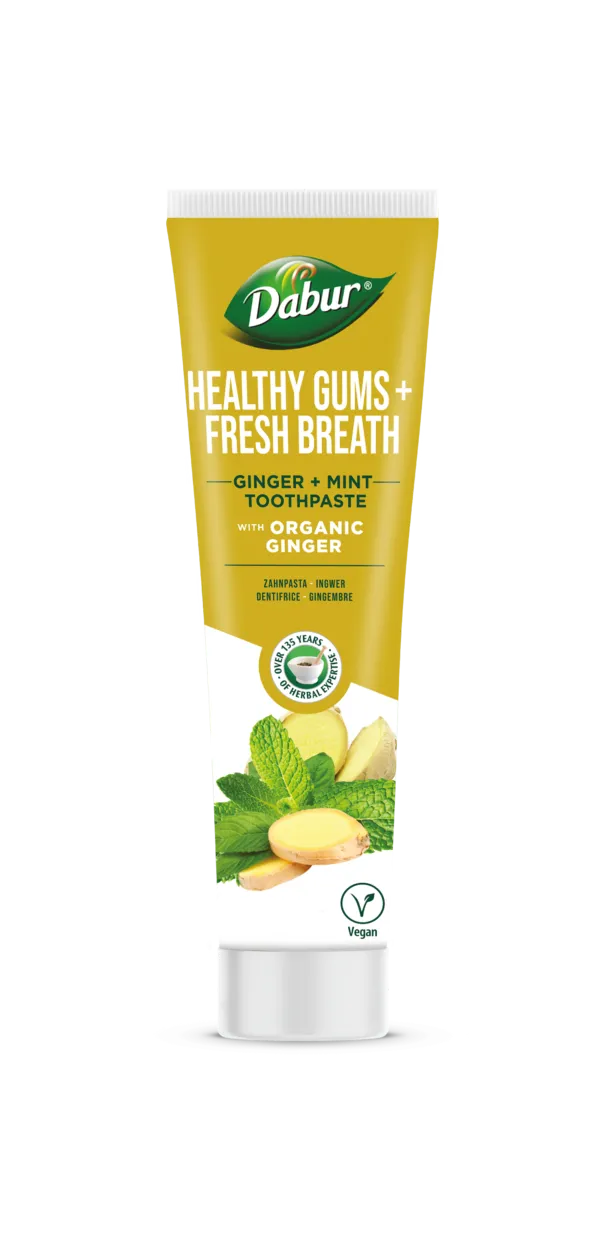 dabur ayurvedska pasta za zube – organski đumbir 100ml - slika 3