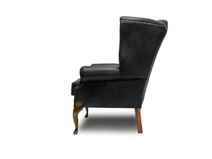 chesterfield fotelja plainwing | 1-sjedište | matt black - slika 3