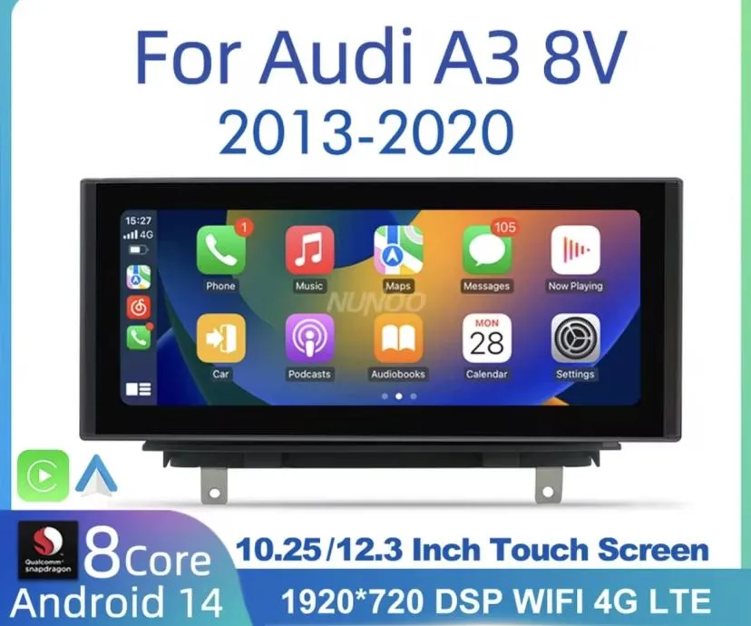 2din original android za audi a3 8v 2013-2020 multimedija radio kamera - slika 2