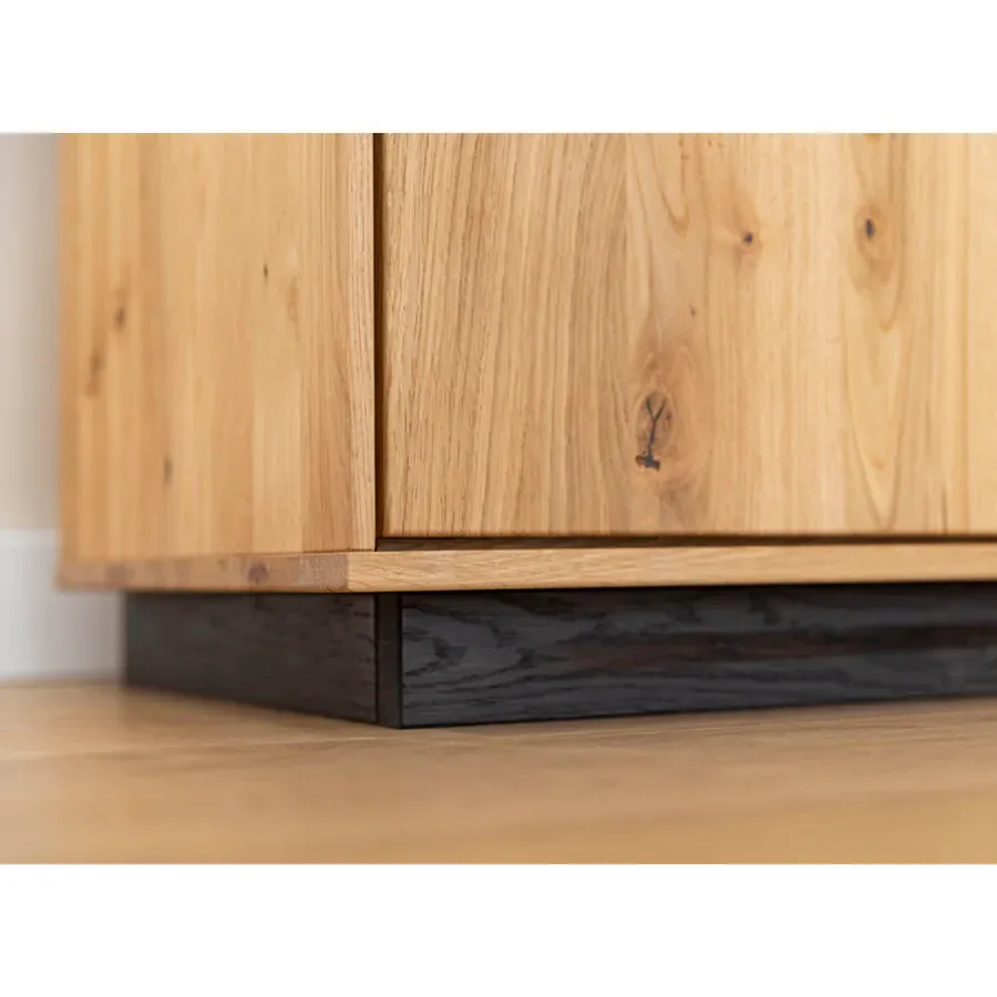 komoda tirano 154x39 cm, materijal: masivno drvo hrast - slika 12