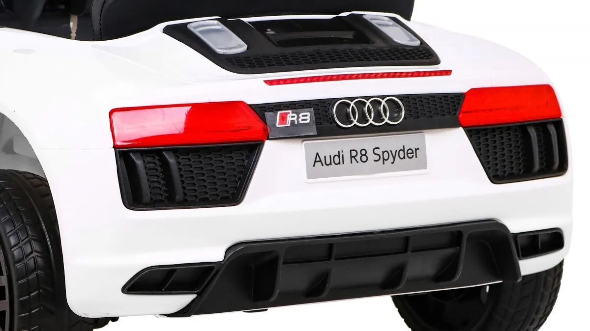 licencirani auto na akumulator audi r8 - bijeli - slika 4