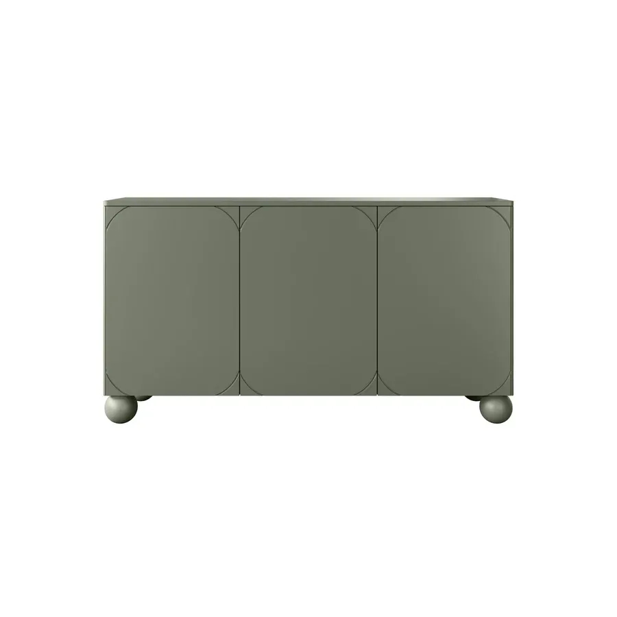 komoda sonatia 150cm, 3 vrata i 4 ladice, materijal: mdf - slika 2
