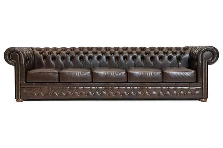 Chesterfield Garnitura First Class Leather | 5-sjedišta | Cloudy Brown - Ježdovec, Zagreb