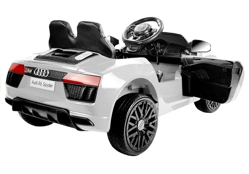 licencirani auto na akumulator audi r8 spyder - bijeli - slika 4